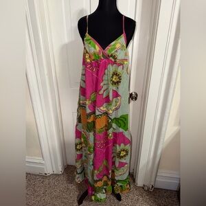 Women’s Derek heart size small Vibrant Floral Maxi Dress‎